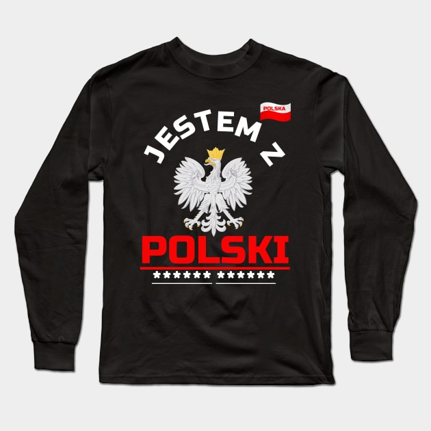 Jestem Z Polski, I am from Poland, Polska Long Sleeve T-Shirt by alzo